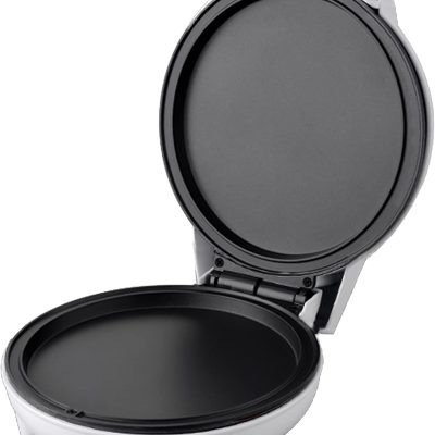 7" Travel Pizza Maker Plus, Indoor Electric Grill, Nonstick Pan for Pizzas, Quesadillas, Nachos and more, Personal Pizza Machine for Delicious Meals, White